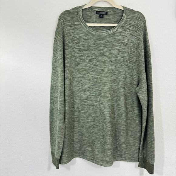 Banana Republic Men's Pullover Sweater Size XL Organic Slub Cotton Olive Green - Picture 1 of 6